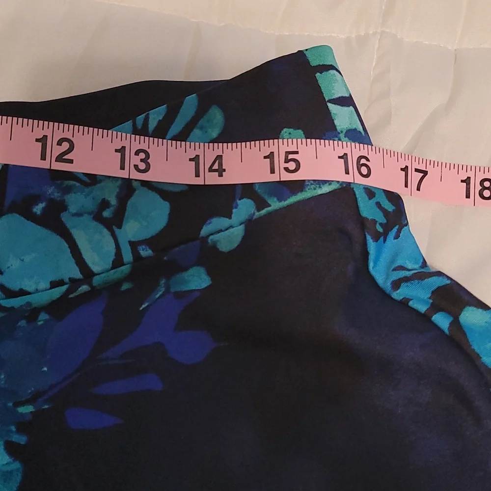 Cato blue and black floral skirt.
